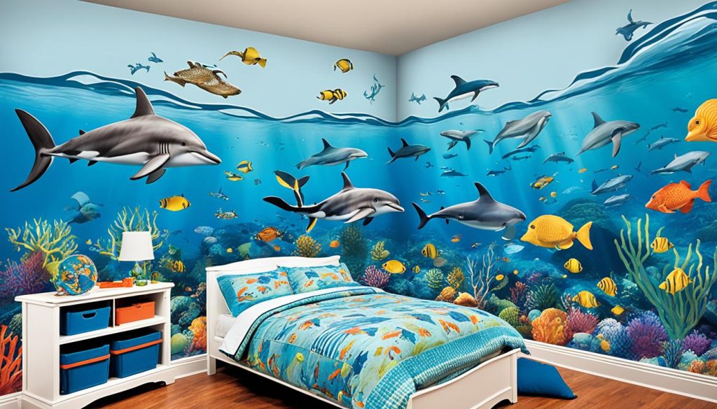 marine life inspired bedrooms