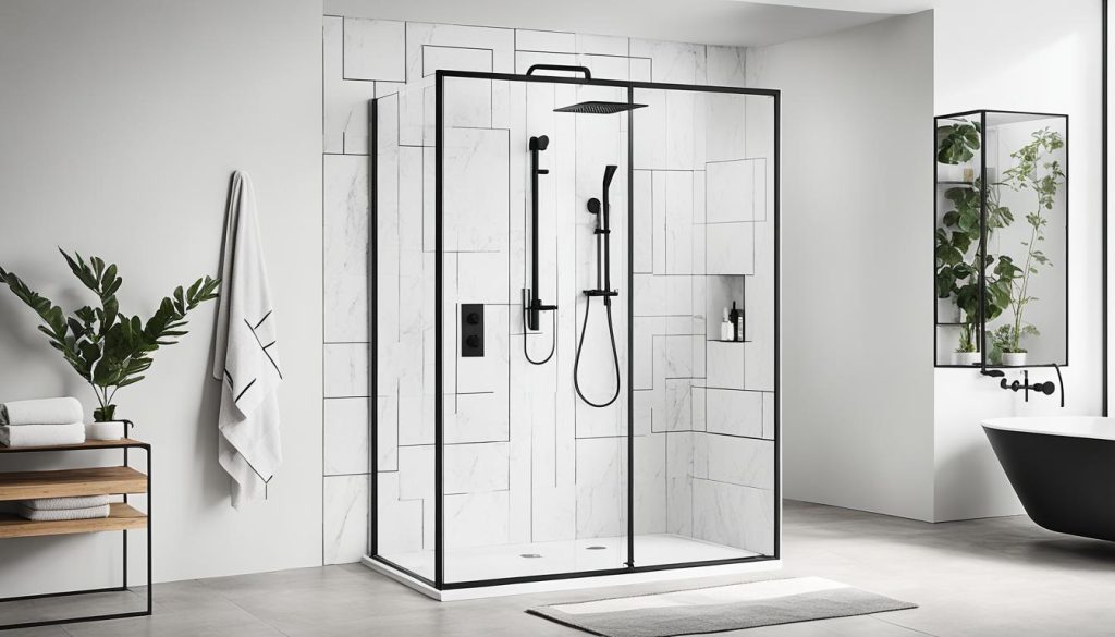 minimalist shower enclosures