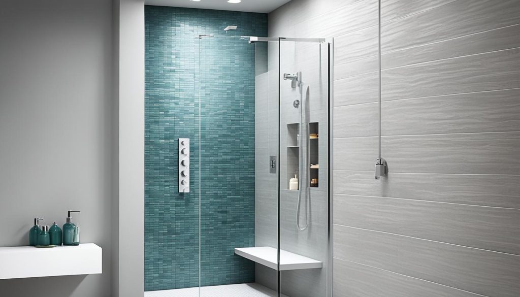 modern shower niches