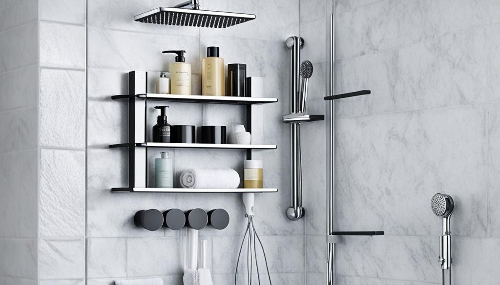 modern shower organizers