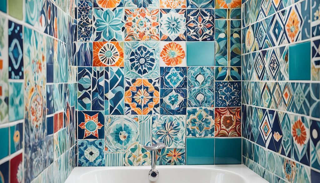 multi-pattern shower walls