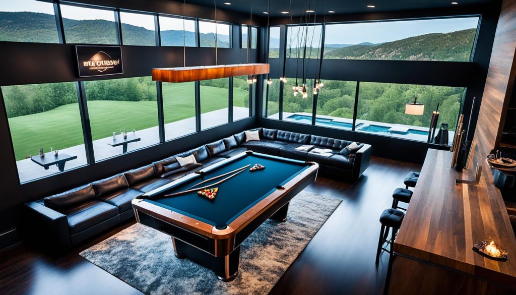 pool table room layout