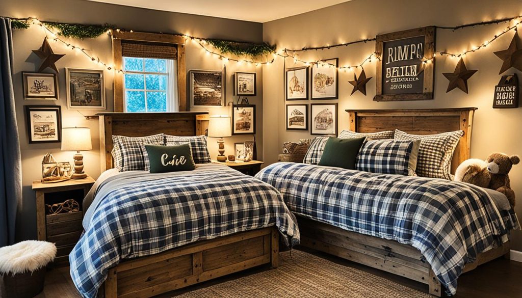 rustic kids bedroom lighting