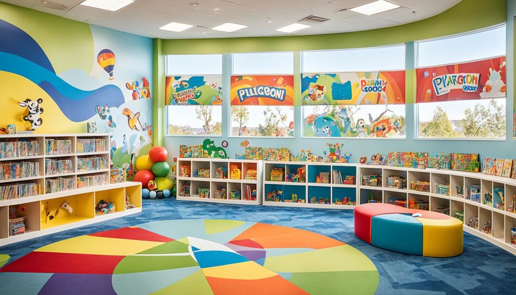 safe and engaging fun children's playroom