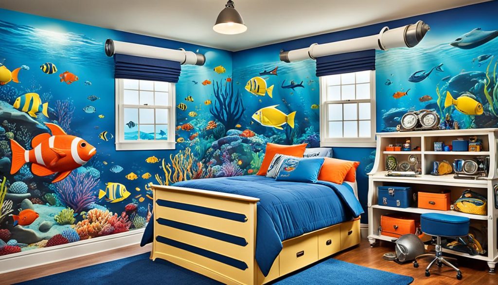 seaside inspired decor for boys