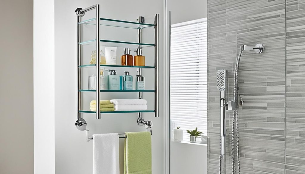 shower caddies and hanging storage