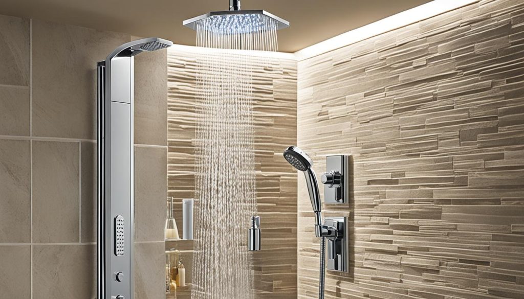 spa shower lighting design