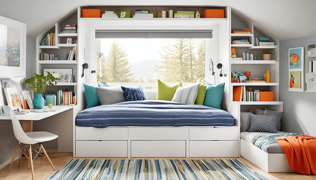 space-saving furniture in compact bedroom designs