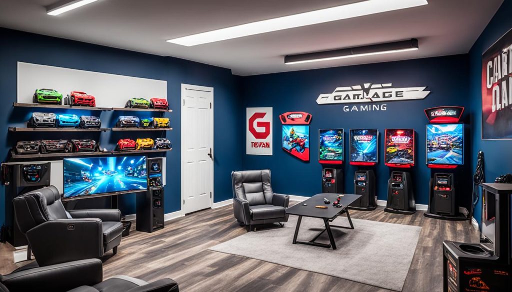 video game room setup