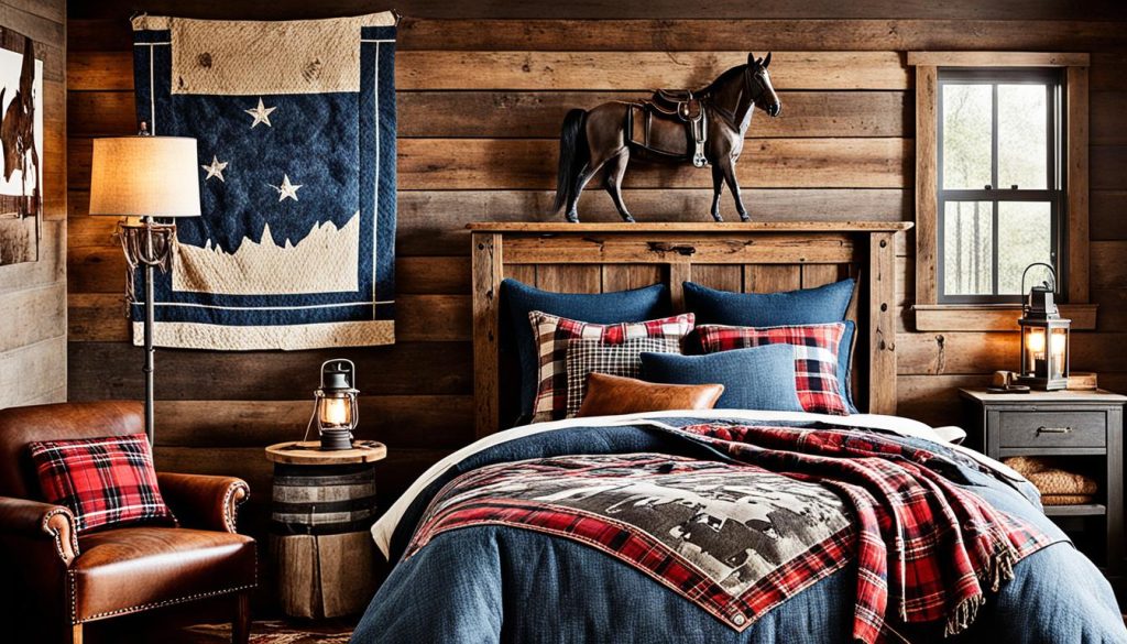 western bedroom decor rustic