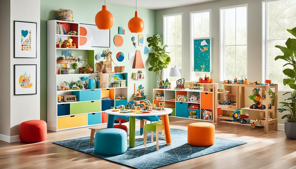 Adaptable kids' play space