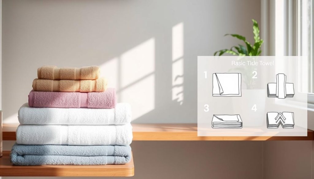 Basic towel folding technique