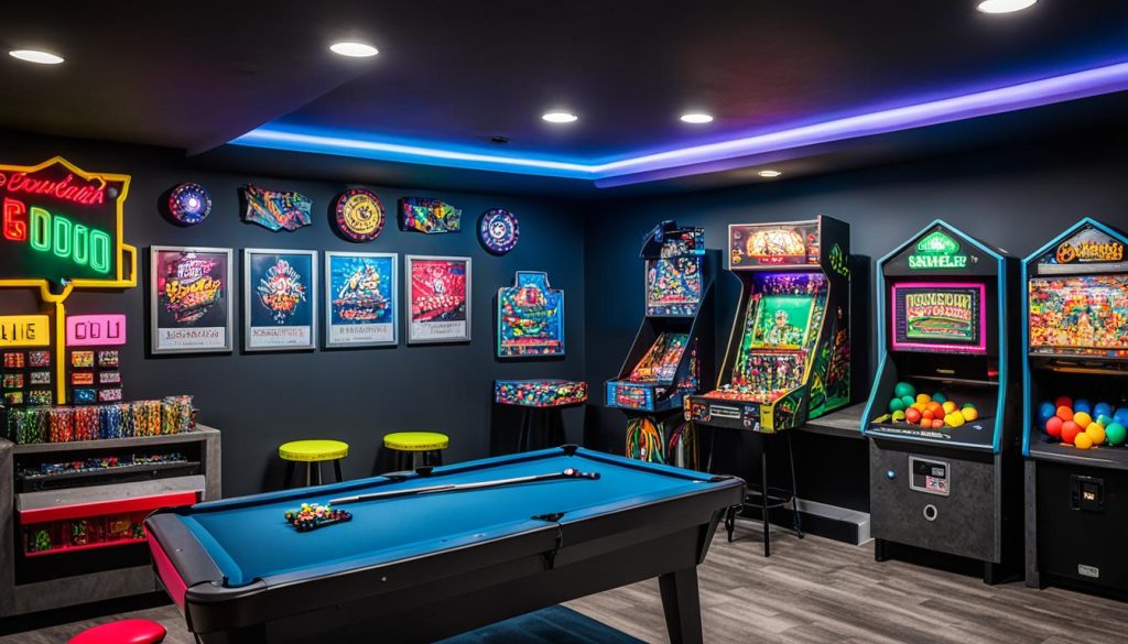 Budget basement game room ideas