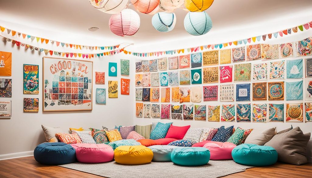 Budget-friendly girls' game room decor