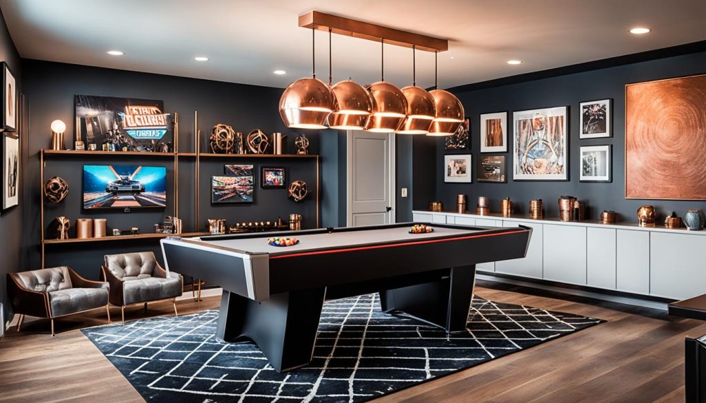 Chic game room decor