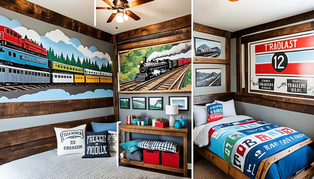 DIY train room decor