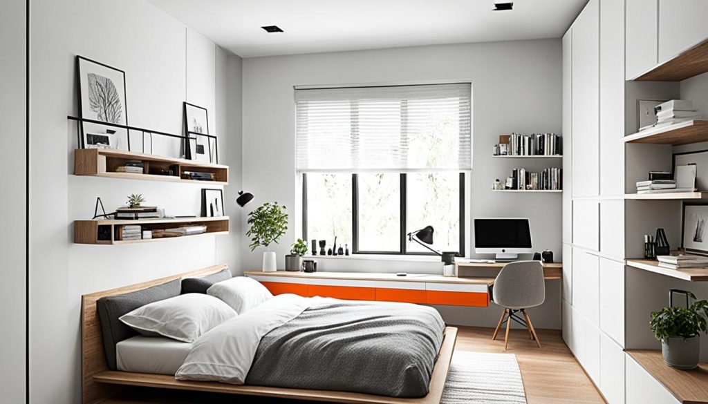 Efficient bedroom layouts for small spaces