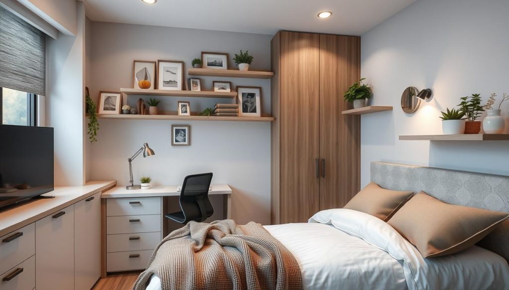 Functional design in stylish small bedrooms