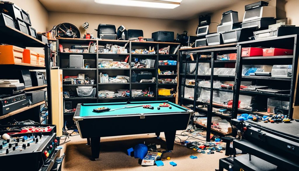 Game room accessories maintenance