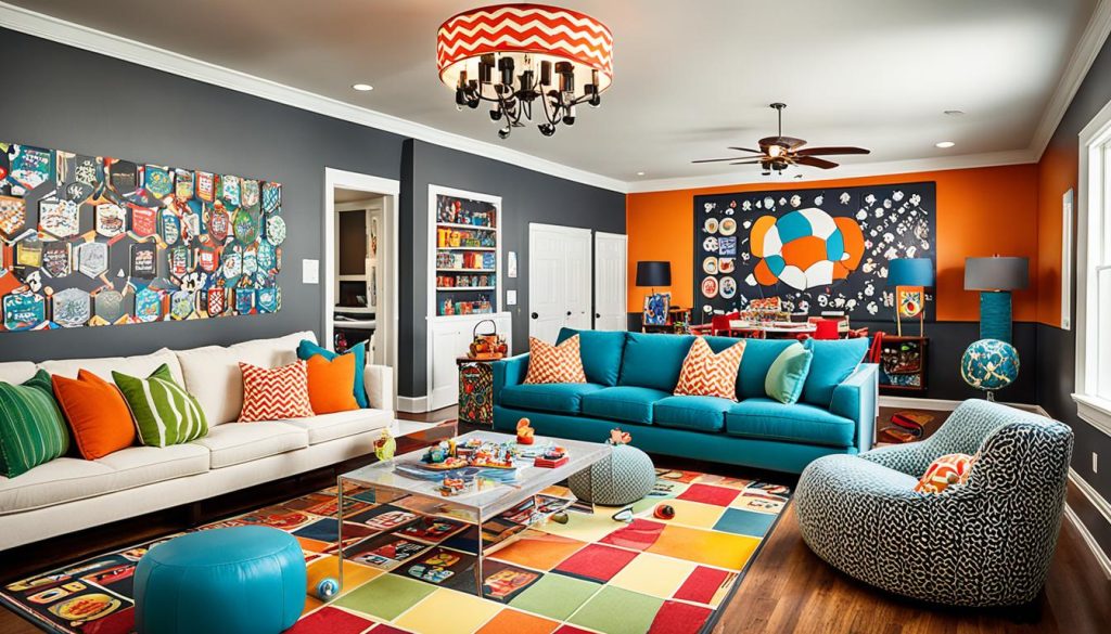 Game room design ideas with decorative elements