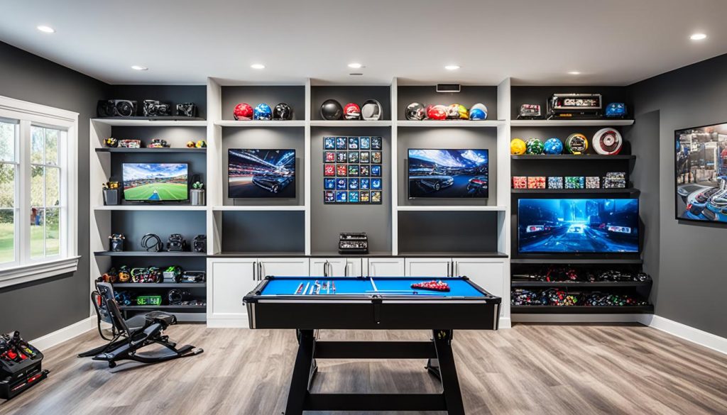 Game room storage solutions