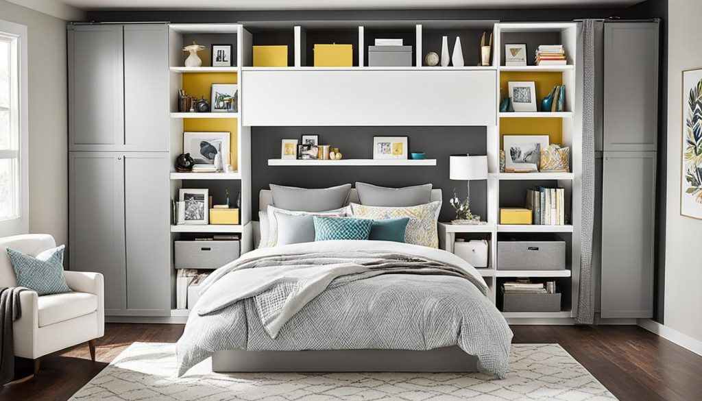 Hidden storage solutions for small bedrooms