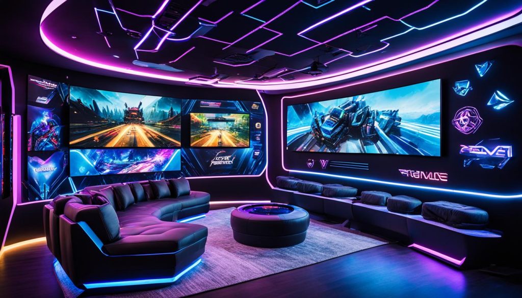 High-tech ultimate gaming room