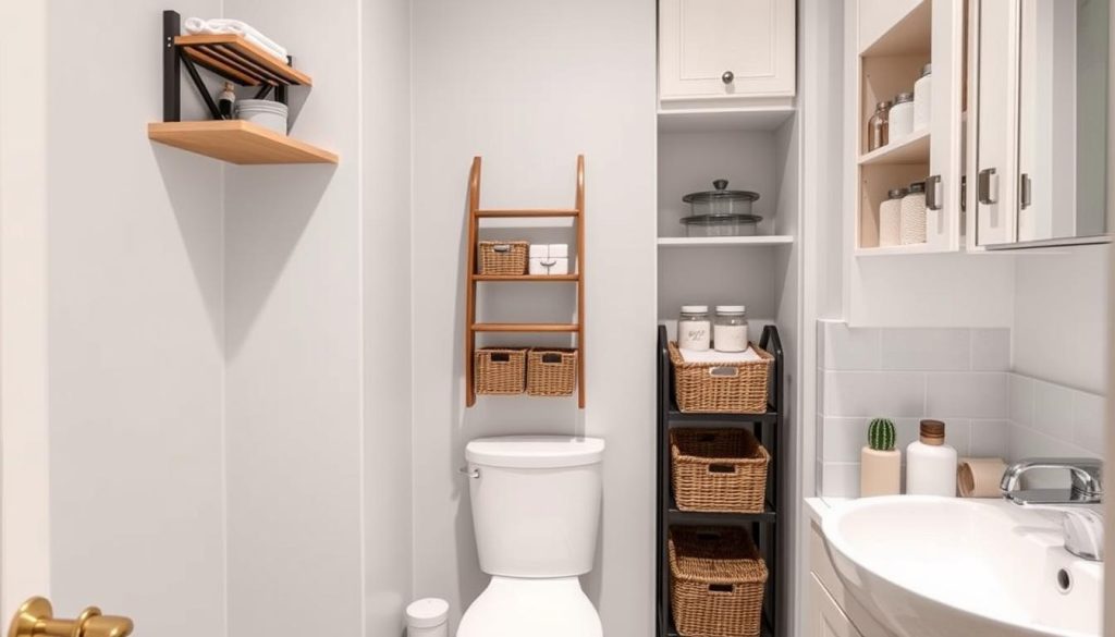 Innovative bathroom storage DIY