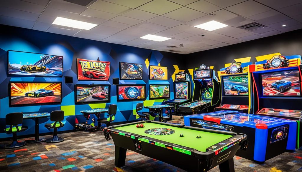 Interactive attractions in a game room