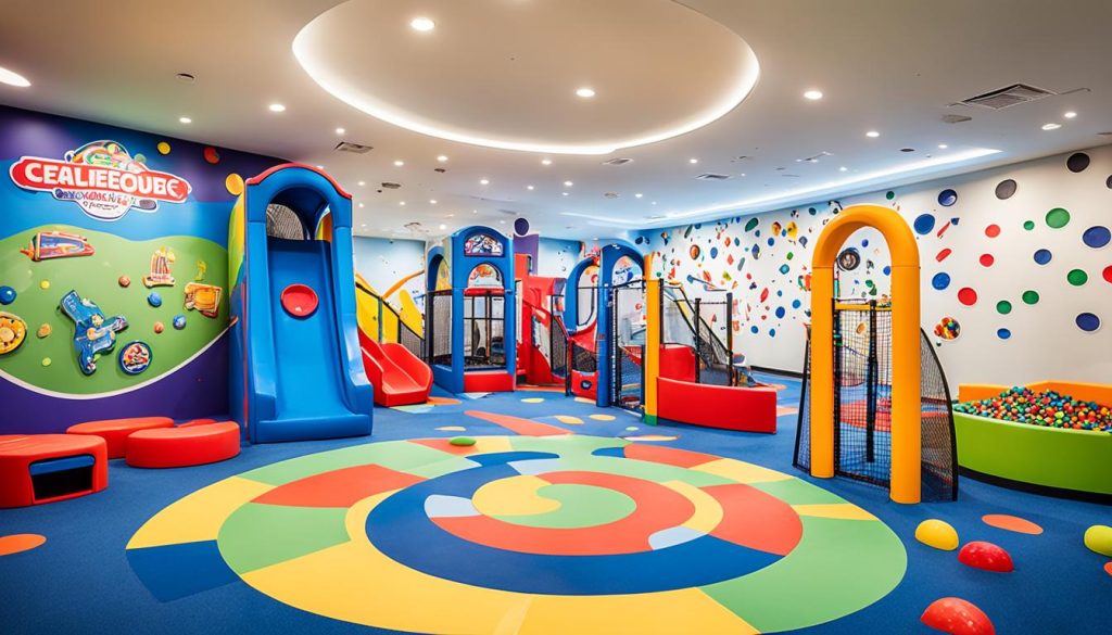 Interactive play zones in a game room