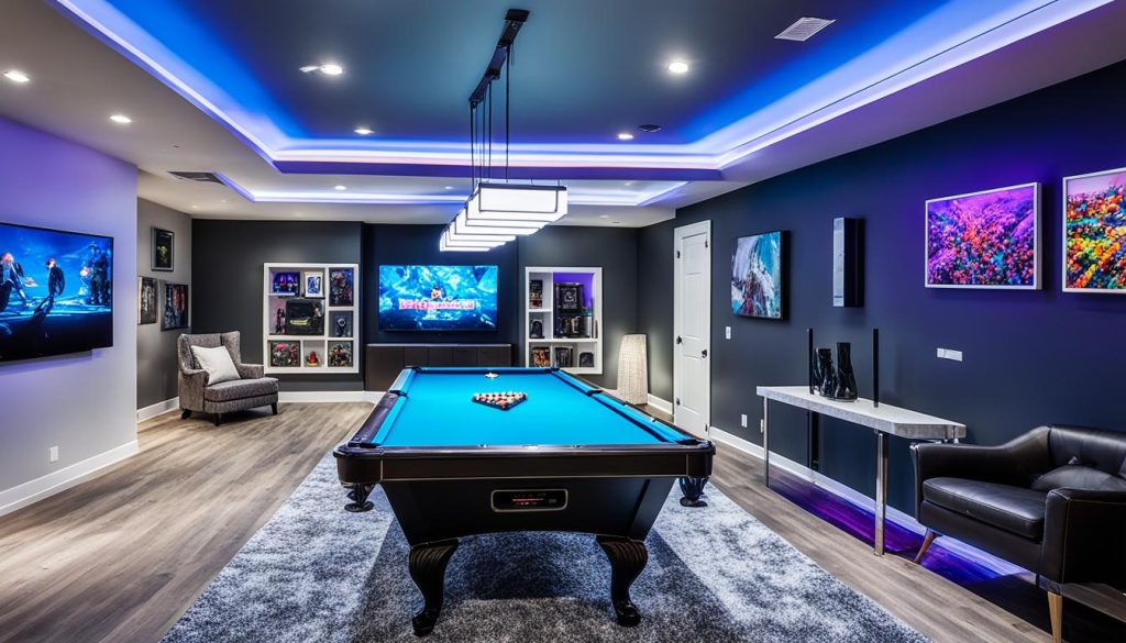 Lighting solutions for home entertainment space