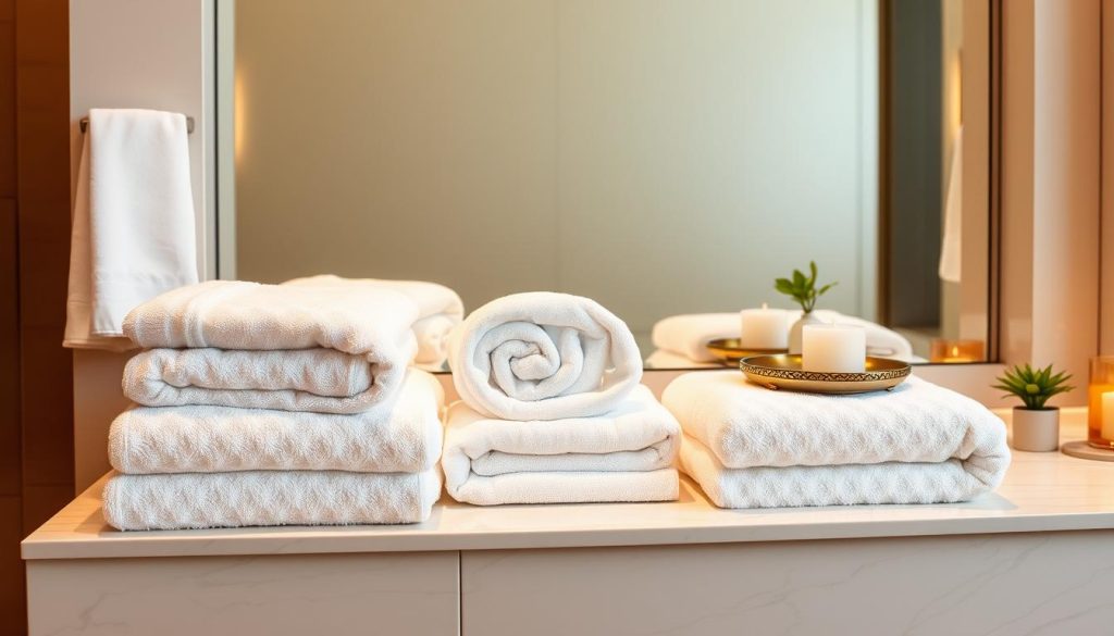 Luxurious towel presentations