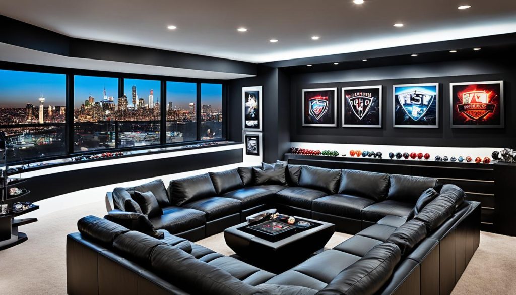 Man cave games room design