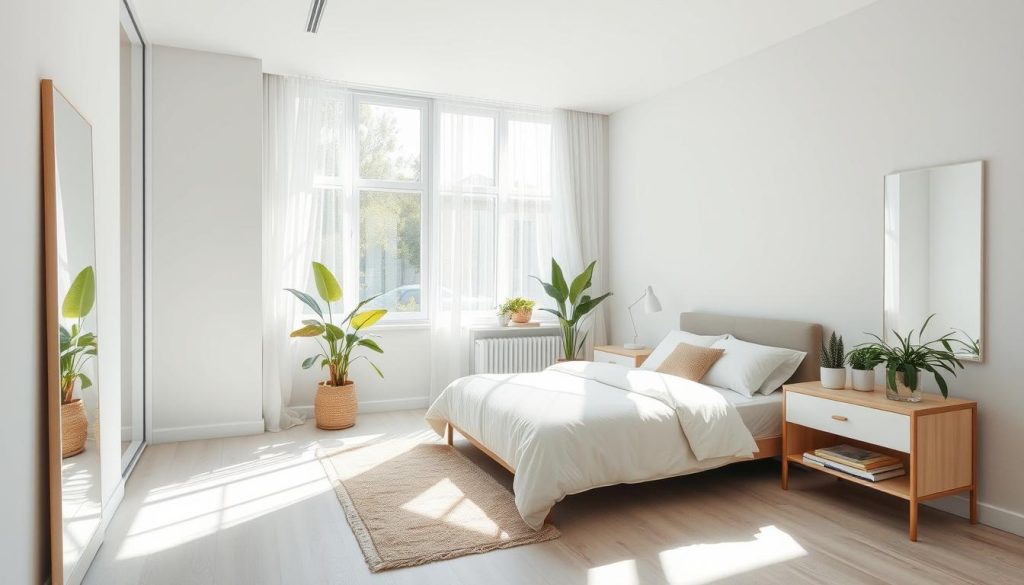 Maximizing natural light in tiny bedroom