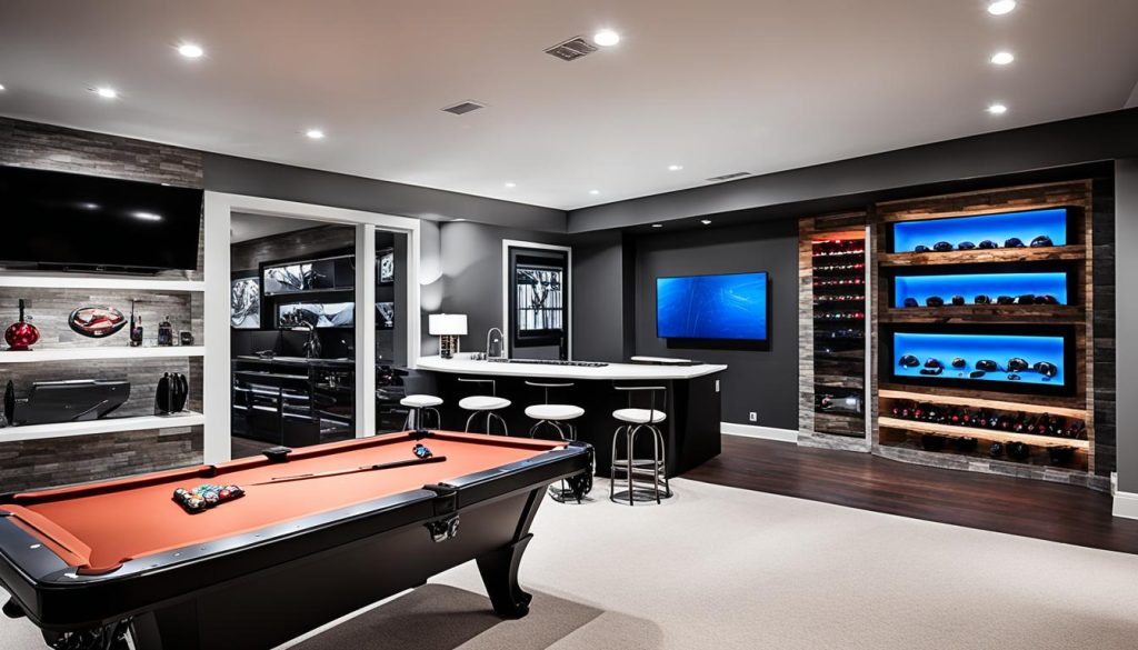 Modern man cave design