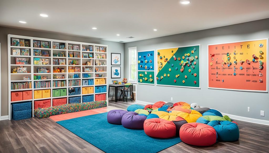 Multi-purpose game room for families