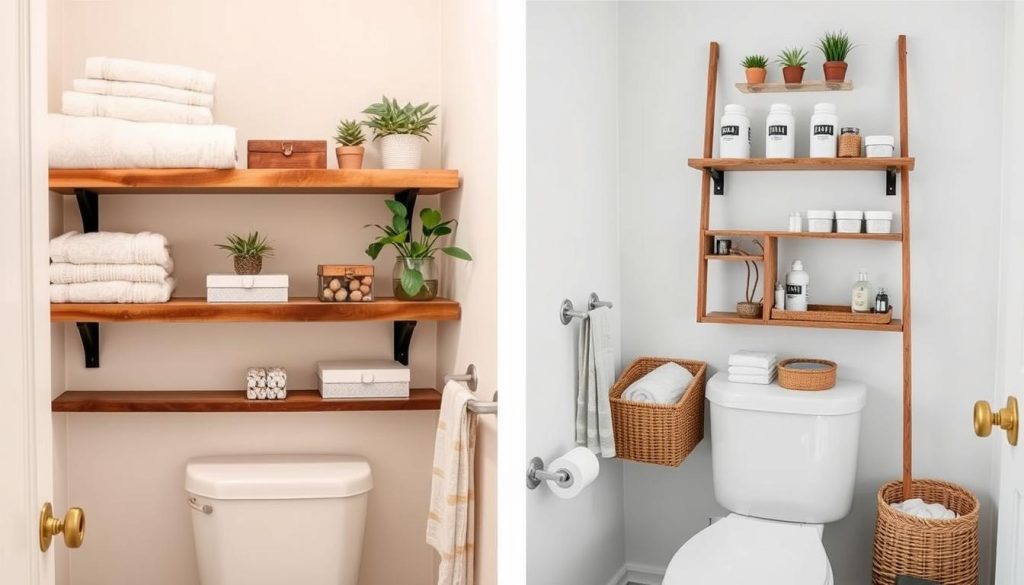 Over the toilet storage ideas