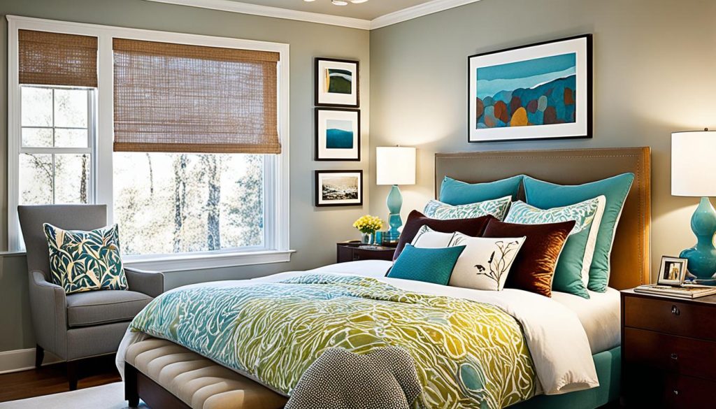 Personalizing small bedrooms with artwork