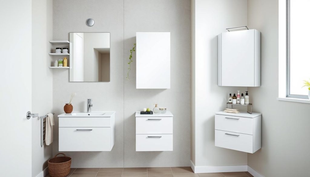 Space-saving bathroom furniture