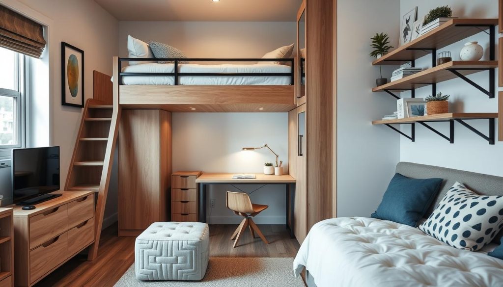 Space-saving furniture for small bedrooms