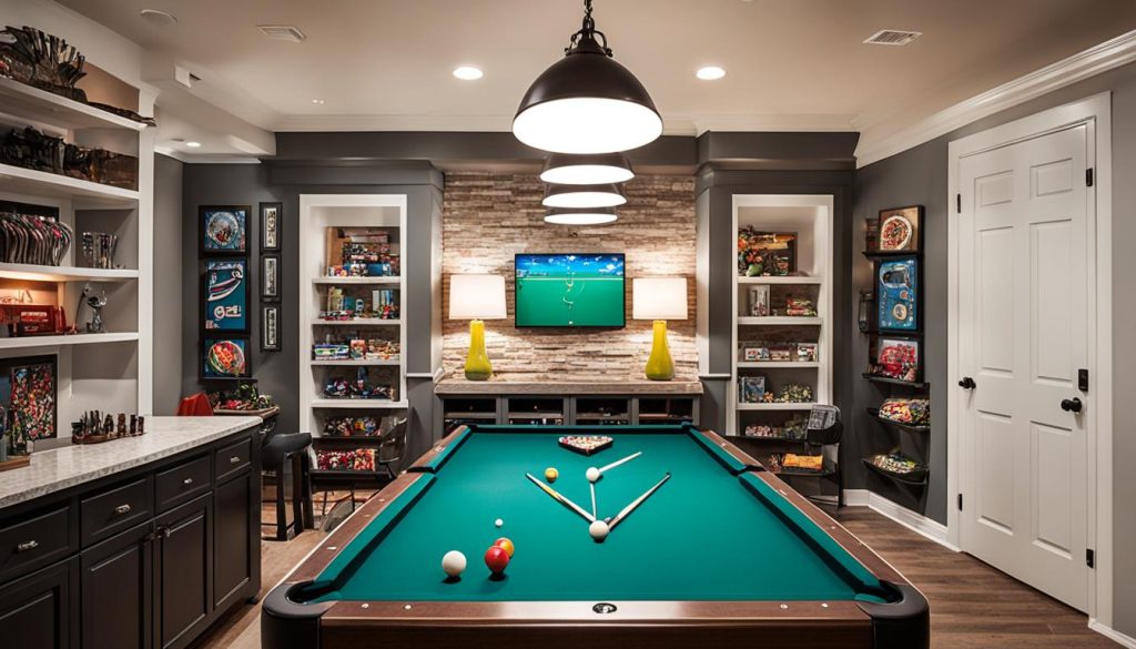 Space-saving solutions for game rooms