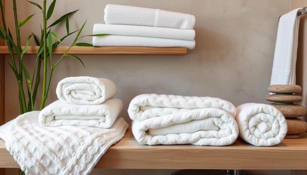 Towel layering techniques for spa-like bathroom ambiance