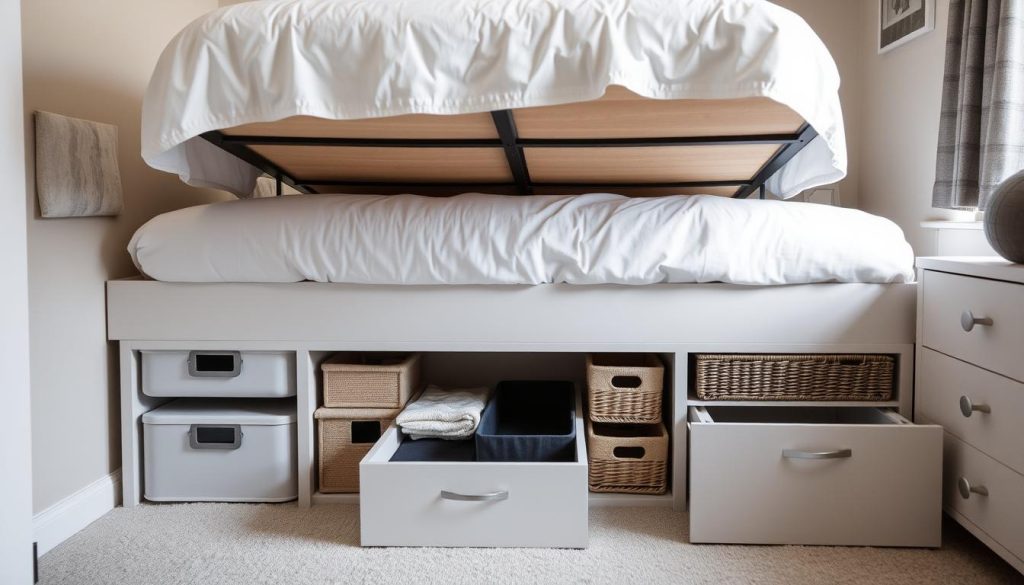 Under-bed storage solutions