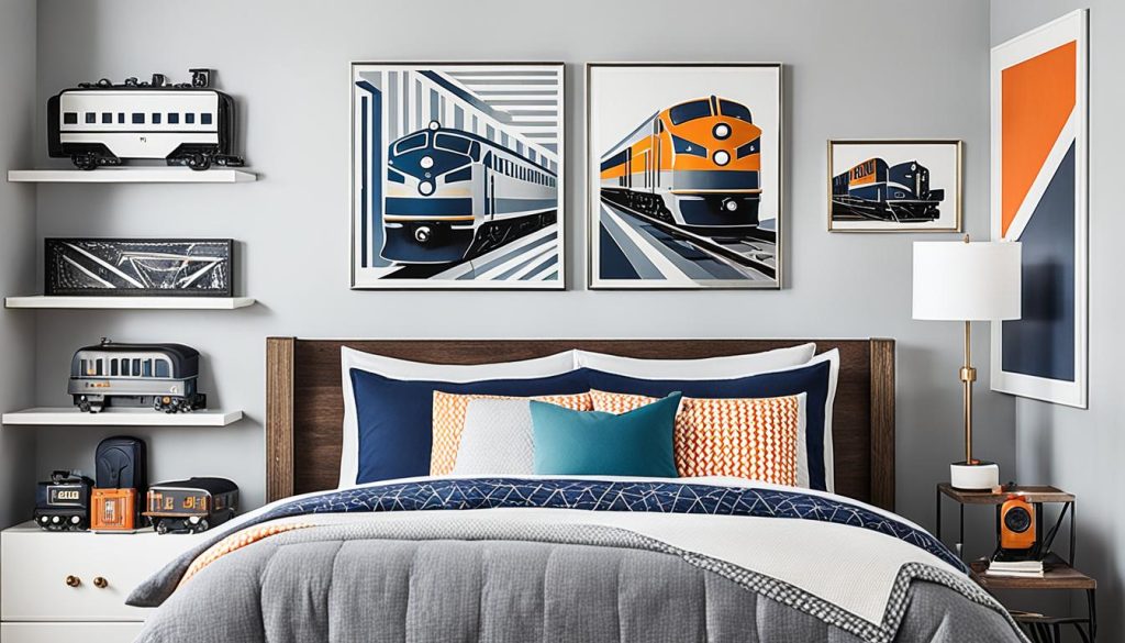 Updating train bedroom decor