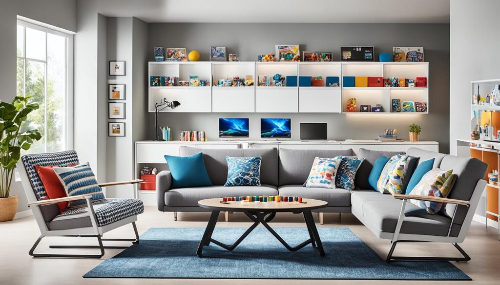 Versatile game room furniture