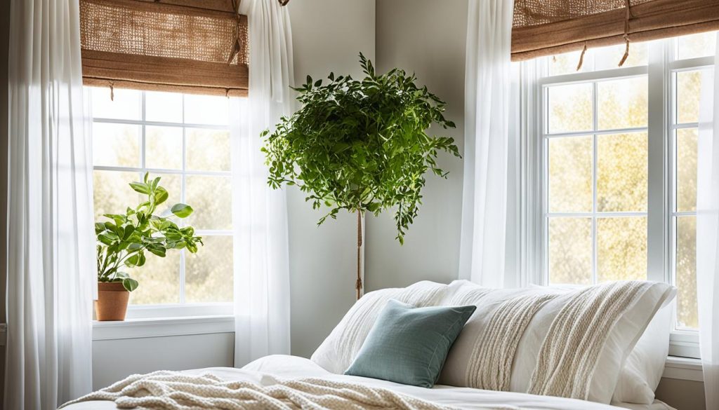 Window treatments for maximizing small bedrooms