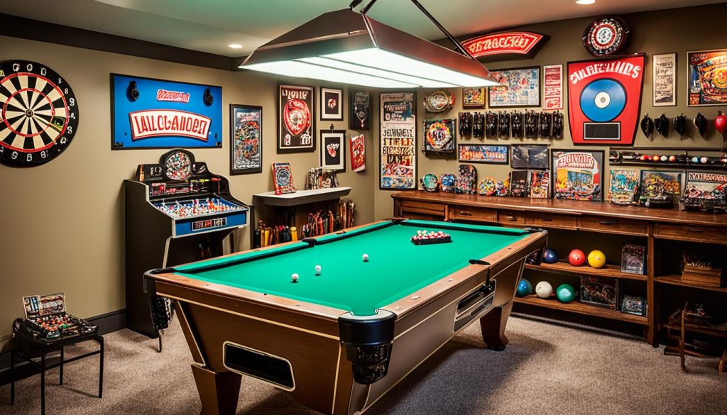 basement game room layout