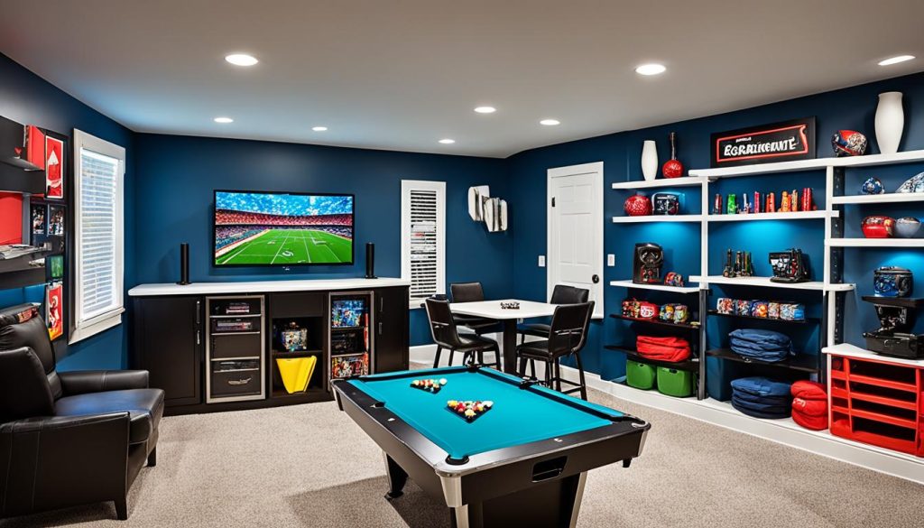 basement game rooms design