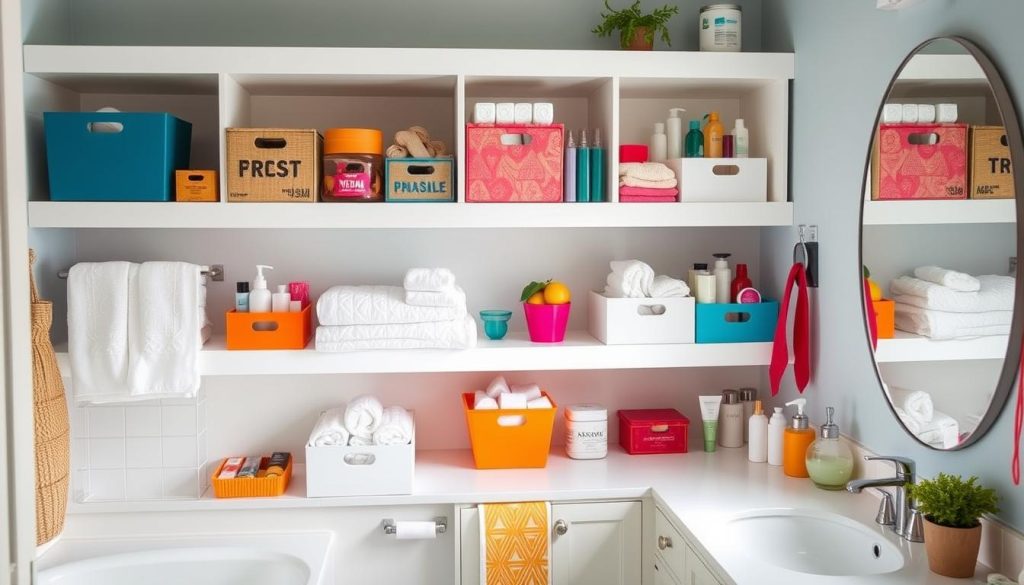 budget-friendly bathroom organization