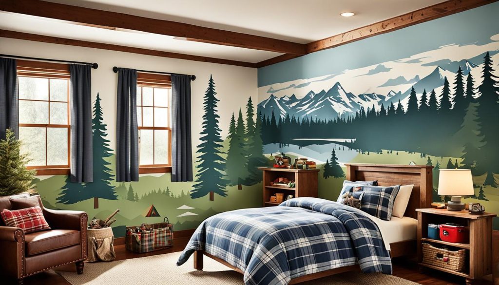 camping theme bedroom ideas